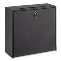 Office Filing Cabinets & Shelves | Safco 4258BL 12 x 3 x 12 Wall-Mountable Interoffice Mailbox - Black image number 1