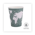  | Eco-Products EP-BNHC12-WD 12 oz. World Art Renewable and Compostable Insulated Hot Cups (600/Carton) image number 2