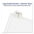 Back to School Sale | Avery 01705 11 x 8.5 Allstate Style Preprinted Legal Exhibit Side 101 to 125 Tab Index Dividers - White (25-Pieces/Set) image number 6
