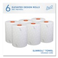 Paper Towels and Napkins | Scott 47035 1-Ply 8 in. x 580 ft. Slimroll Towels - White/Orange Core (6/Carton) image number 2