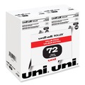 Pens | uni-ball 2013565 0.5 mm Stick Roller Ball Pen - Black Ink/Black Barrel/Extra-Fine (72/Pack) image number 0