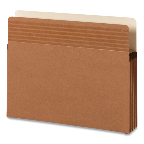 File Folders | Smead 73208 3.5 in. Expansion Letter Size Easy Grip Pockets - Redrope (25/Box) image number 0