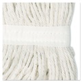 Mops | Boardwalk BWK2024RCT #24 Cut-End Rayon Wet Mop Head - White (12/Carton) image number 3