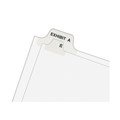 Back to School Sale | Avery 01703 11 x 8.5 Allstate Style Preprinted Legal Exhibit Side 51 to 75 Tab Index Dividers - White (25-Pieces/Set) image number 3