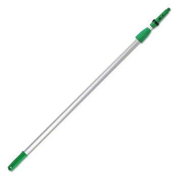 JUST LAUNCHED | Unger EZ250 8 ft. Two Sections Opti-Loc Aluminum Extension Pole - Green/Silver