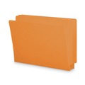 File Folders | Smead 25510 0.75 in. Expansion Shelf-Master Reinforced End Tab Colored Folders - Letter Size/Orange (100/Box) image number 5