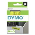 Labels | DYMO 45018 0.5 in. x 23 ft. D1 High-Performance Polyester Removable Label Tape - Yellow image number 0