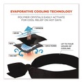 Safety & First Aid | Ergodyne 12332 Chill-Its 6700 One Size Fits Most Cooling Bandana Polymer Tie Headband - Black image number 1