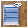 Back to School Sale | C-Line 70912 Super Heavy-Duty Top Load 9 in. x 12 in. Insert Self-Adhesive Poly Shop Ticket Holders - Clear Front (50/Box) image number 2