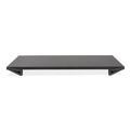 Office Electronics & Batteries | Allsop 32511 24 in. x 11 in. x 2 in. to 3 in. Supports 30 lbs. Lo Riser Monitor Stand for 32 in. Monitors - Black image number 1