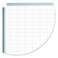 White Boards | MasterVision MA0392830A 1 in. x 2 in. Grid 36 in. x 24 in. Aluminum Lacquered Steel Magnetic Dry Erase Planning Board with Accessories - White/Silver image number 3