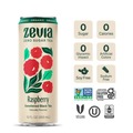 Beverages & Drink Mixes | Zevia 01703-12 12 oz Can Raspberry Black Tea Zero Sugar Naturally Sweetened Black Tea (12/Carton) image number 1