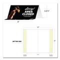 Floor Signs & Safety Signs | Tabbies 79186 BeSafe Messaging 8 in. x 3.87 in. Table Top Tent Card - Black (100/Carton) image number 2