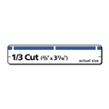 Labels | Avery 05766 TrueBlock 0.66 in. x 3.44 in. Permanent Adhesive File Folder Labels - White/Blue (30-Piece/Sheet, 50 Sheets/Box) image number 3