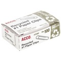 Back to School Sale | ACCO A7072365A No. 1 Smooth Recycled Paper Clips - Silver (1000/Pack) image number 3