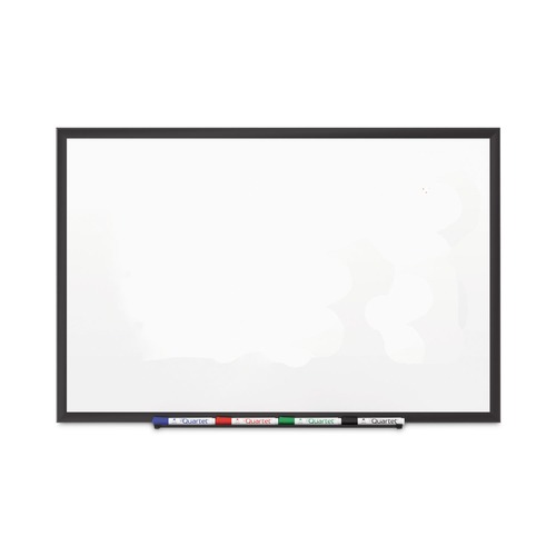 White Boards | Quartet 2547B 72 in. x 48 in. Classic Series Porcelain Magnetic Dry Erase Board - White Surface, Black Aluminum Frame image number 0