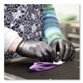 Disposable Gloves | Ammex ABNPF42100 Nitrile Exam Gloves, Powder-Free, 3 mil, Small, Black, 100/Box, 10 Boxes/Carton image number 2