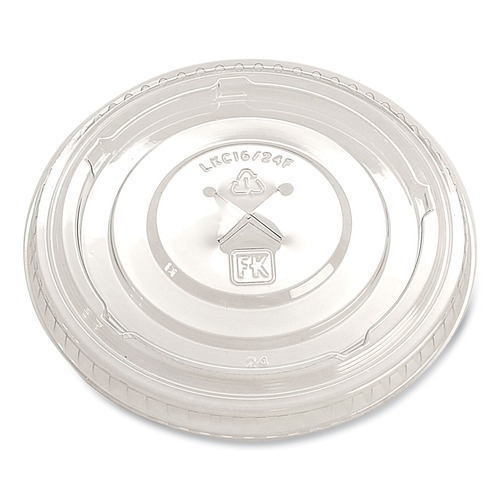 Cups and Lids | Fabri-Kal 000000000009508079 X-Slot Greenware Cold Drink Lids Fits 16 oz. to 24 oz. Cup - Clear (1000/Carton) image number 0