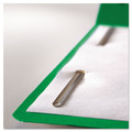 File Folders | Smead 17140 0.75 in. Expansion 2 Fasteners Legal Size Top Tab Colored Fastener Folders - Green Exterior (50/Box) image number 3