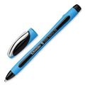 Pens | Schneider 150201 Slider Memo XB Extra-Bold 1.4 millimeter Stick Ballpoint Pen - Black Ink/Black/Light Blue Barrel (10/Box) image number 2