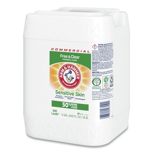 HE Compatible Liquid Detergent, Unscented, 640 Loads, Free and Clear Scent, 5 gal Jug HE Compatible Liquid Detergent, Unscented, 640 Loads, Free and Clear Scent, 5 gal Jug