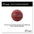 Breakroom Supplies | Champion Sports SB1040 Composite Basketball - Brown/Intermediate image number 3