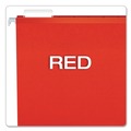 File Folders | Pendaflex 04152X2 RED 1/5-Cut Tabs 2 in. Capacity Letter Size Extra Capacity Reinforced Hanging File Folders with Box Bottom - Red (25/Box) image number 3