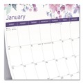 Bulletin Boards | Blueline C173126 12-Month (Jan to Dec): 2026 12 in. x 17 in. Passion Floral Artwork Colorful Wall Calendar - White/Multicolor Sheets image number 3