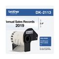 Labels | Brother DK2113 2.4 in. x 50 ft. Continuous Film Label Tape - Clear (1-Roll) image number 0