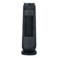 Heaters | Alera HECT24 7.17 in. x 7.17 in. x 22.95 in. Ceramic Heater Tower with Remote Control - Black image number 1