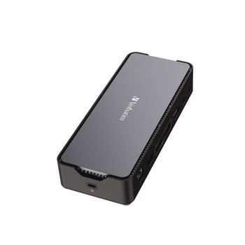 Verbatim 32173 15-in-1 SSD Enclosure Audio/DisplayPort/HDMI/Micro SD/NVMe/RJ45/SD/USB-A/USB-C/SATA USB-C Pro Docking Station - Gray