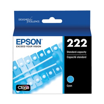 Epson T222220S 165 Page-Yield (T222) Claria Ink - Cyan