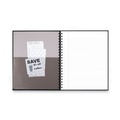 Notebooks & Pads | Cambridge Limited 06100 11 in. x 8.5 in. 1-Subject Wide/Legal Rule Hardbound Notebook with Pocket - Black Cover (96 Sheets) image number 2