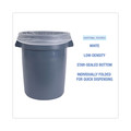 Trash & Waste Bins | Boardwalk H6036TWK 30 in. x 36 in. 30 gal. 0.9 mil Linear Low Density Industrial Can Liners - White (100/Carton) image number 3