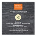 Cups and Lids | World Centric CUL-FB-12-LF Paper Fiber Lids for Cups Fits 10 oz. to 20 oz. Hot Cups - Natural (1000/Carton) image number 3