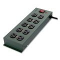 Surge Protectors | Belkin F9D1000-15 885 J 10 AC Outlets 15 ft. Cord Metal SurgeMaster Surge Protector - Dark Gray image number 1