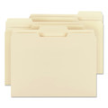 File Folders | Smead 10338 0.75 in. Expansion 1/3-Cut Top Tab File Folders with Antimicrobial Product Protection - Letter/Manila (100/Box) image number 2
