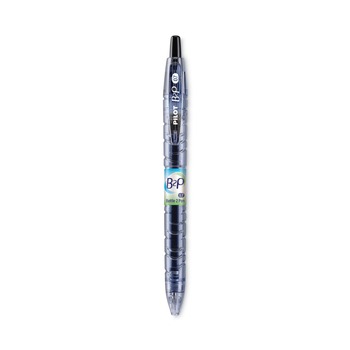 Pilot 31600 Fine 0.7 mm Retractable Black Ink B2P Bottle-2-Pen Recycled Gel Pen - Translucent Blue Barrel (1-Dozen)