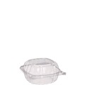 Just Launched | Dart C57PST1 ClearSeal 5.8 in. x 6 in. x 3 in. Hinged-Lid Plastic Containers - Clear (500/Carton) image number 4