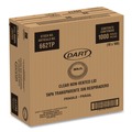 Cups and Lids | Dart 662TP Plastic Non-Vented Cup Lids Fits 9 oz to 22 oz Cold Cups - Clear (1000/Carton) image number 1