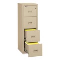 Office Filing Cabinets & Shelves | FireKing 4R1822-CPA Compact Turtle 17.75 in. x 22.13 in. x 52.75 in. 4 Legal/Letter File Drawers 1-Hour Fire Insulated Vertical File - Parchment image number 2