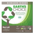 File Folders | Samsill 16937 1 in. Capacity 11 x 8.5 Earth's Choice Plant-Based D-Ring View Binder, 3 Rings - White image number 4