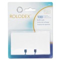 Flash Cards | Rolodex 67558 2.25 in. x 4 in. Plain Unruled Refill Card - White (100/Pack) image number 0