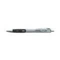 Pens | Universal 39724 0.7 mm. Medium Comfort Grip Retractable Gel Pen - Black Ink, Gray/Black/Silver Barrel (36/Pack) image number 2