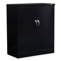 Office Filing Cabinets & Shelves | Alera CM4218BK 36 in. x 18 in. x 42 in. Assembled High Storage Cabinet with Adjustable Shelves - Black image number 0