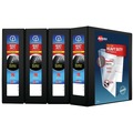 Binders | Avery 79693 11 in. x 8.5 in. DuraHinge Heavy-Duty View Binder with 3 One Touch EZD Rings and 3 in. Capacity - Black (4/Carton) image number 0