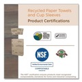 Cups and Lids | World Centric SL-PA-ME Hot Cup Sleeves Fits 8 oz. Cups - Natural (1000/Carton) image number 5