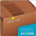File Folders | Pendaflex R217DHD Heavy-Duty 1/3-Cut Tabs Open-Top 31-Section Expanding Stadium File - Letter Size/Redrope image number 5