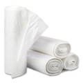 Trash Bags | Inteplast Group DT12GALW Draw-Tuff Institutional 28 in. x 24 in. 12 gal Drawstring Draw-Tape Can Liners - White (25 Bags/Roll, 12 Rolls/Carton) image number 1