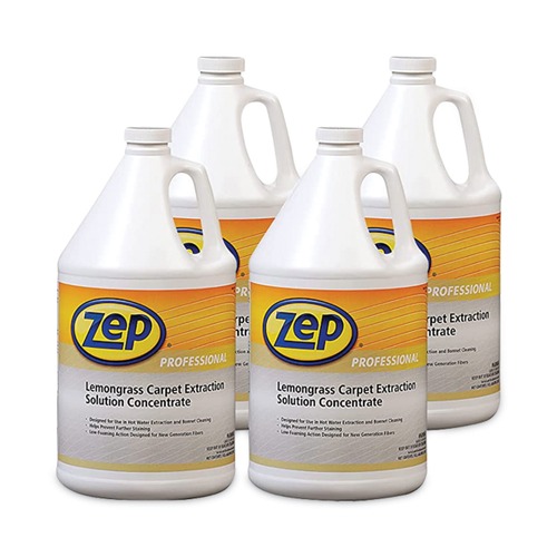 Cleaning & Janitorial Supplies | Zep Professional 1041398 1 gal. Bottle Carpet Extraction Cleaner - Lemongrass (4/Carton) image number 0
